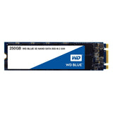 WD Blue 3D NAND SSD 250GB M.2 2280 SATA III 6Gb/s internal single-packed