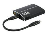 GEMBIRD USB-C to dual HDMI adapter 4K 60Hz black