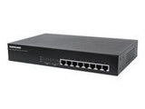 INTELLINET 8-Port PoE+ Desktop Gigabit Switch 8 x PoE ports. IEEE 802.3at/af Power-over-Ethernet PoE+/PoE. Endspan