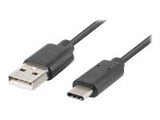 LANBERG CA-USBO-31CU-0010-BK Lanberg cable USB-C(M)->A(M) 3.1 1M Black