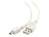 CABLE USB2 AM-MINI 0.9M WHITE/CC-USB2-AM5P-3 GEMBIRD