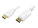 LOGILINK CV0055 LOGILINK - Display Port to HDMI Cable White 2m