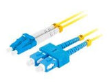 LANBERG fiber optic patchcord SM SC/UPC-LC/UPC duplex 1m LSZH g657a1 3.0mm yellow