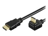 TECHLY 306158 Techly Monitor cable HDMI-HDMI M/M 1.4 Ethernet angled shielded 5m black
