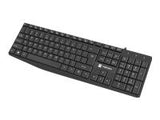 NATEC Keyboard Nautilus US slim black