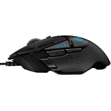 LOGITECH G502 Corded Gaming Mouse - HERO - BLACK - USB - EER2