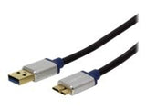 LOGILINK BUAM315 LOGILINK - Premium USB 3.0 connection cable, USB A male to Micro-B male, 1,5m