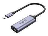 UNITEK V1415C ADAPTER USB-C - DisplayPort 1.4 8K 60Hz 15cm ALU