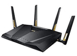 Wireless Router|ASUS|Wireless Router|6000 Mbps|IEEE 802.11n|IEEE 802.11ac|IEEE 802.11ax|USB|1 WAN|8x10/100/1000M|Number of antennas 4|RT-AX88U