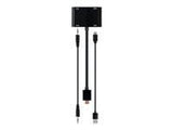 GEMBIRD HDMI male to HDMI female + VGA female + audio adapter cable black