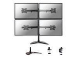 NEOMOUNTS SELECT Desk mount 10 – 27inch 4 screens Black Max 16kg