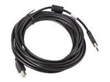 LANBERG CA-USBA-11CC-0050-BK cable USB 2.0 AM-BM with ferrite 5m black