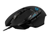 LOGITECH G502 Corded Gaming Mouse - HERO - BLACK - USB - EER2