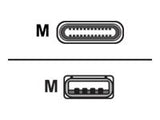 ASSMANN USB Type-C connection cable type C to A M/M 3.0m 3A 480MB 2.0 Version CE bl