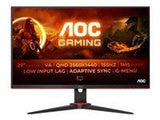 AOC Q27G2E/BK 27inch 2560x1440 VA Flat Fixed base tilt DP 2xHDMI Brightness 250cd/m2