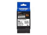 BROTHER P-Touch TZE-S221 black on white 9mm extra gluey