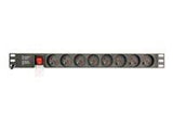 GEMBIRD Power distribution unit PDU 8 French sockets 1U 16A C14 plug 3m cable