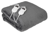 Camry Electric Heated Blanket CR 7417 Number of heating levels 8, Number of persons 2, Washable, Remote control, Coral fleece/Polyester, 60 W, Grey