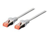 DIGITUS Patch cable SFTP/PIMF CAT6 20m 4x2AWG 27/7 2xRJ45 grey