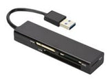 EDNET USB 3.0 Multi Card Reader 4-port supports MS SD T-flash CF Format black