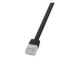 LOGILINK CF2023U LOGILINK - Patch Cable Flat Cat.6A U/UTP SlimLine black 0,5m