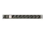 GEMBIRD Power distribution unit PDU 8 Schuko sockets 1U 16A C14 plug 3m cable