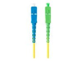 LANBERG fiber optic patchcord SM SC/APC-SC/UPC simplex 2m LSZH g657a1 3.0mm yellow