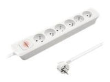 QOLTEC 50278 Power strip 6 sockets 1.8m White