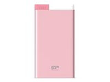 SILICON POWER S55 Power Bank 5000mAH microUSB Lightning Pink