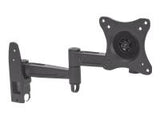 MANHATTAN Flat-Panel TV Wall Mount Double arm supports one 13 inch to 30 inch television Color Black