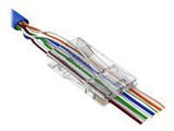 LANBERG PLS-5020EZ Lanberg Plug RJ-45 FTP CAT5E 8P8C (20PCS) Pass-Trough