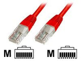 DIGITUS CAT 5e U-UTP patch cable PVC AWG 26/7 length 0.5 m color red