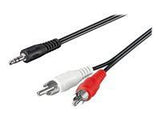 TECHLY 907545 Techly Audio stereo cable Jack 3.5mm to 2x RCA M/M 3m