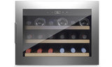 Caso Wine cooler WineSafe 18 EB  Energy efficiency class G, Built-in, Bottles capacity Up to 18 bottles, Cooling type Compressor technology, Stainless steel