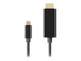 LANBERG Cable USB-C M ->HDMI M 3m 4K 60Hz black