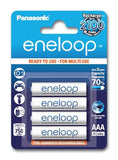 Panasonic eneloop AAA/HR03, 750 mAh, Rechargeable Batteries Ni-MH, 4 pc(s)