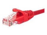 NETRACK BZPAT025UR Netrack patch cable RJ45, snagless boot, Cat 5e UTP, 0.25m red