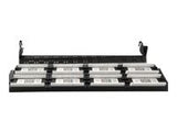 GEMBIRD NPP-C548CM-001 Gembird 19 patch panel 48 port 2U cat.5e with rear cable management, black