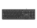 NATEC NKL-0967 Natec Keyboard TROUT SLIM, USB, US layout, black