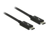 DELOCK Kabel Thunderbolt 3 USB-C male > USB-C male passive 0,5 m 5 A 40 Gb/s black