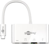 Goobay USB-C Multiport Adapter (HDMI + Ethernet, PD)  62105 White