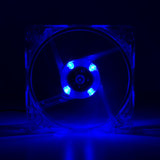 Logilink Fan 120*120*25, acryl,  with 4 LED�s