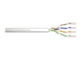 DIGITUS Installation cable cat.5e U/UTP Eca solid wire AWG 24/1 PVC 50m grey foiled