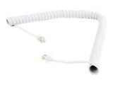 GEMBIRD TC4P4CS-2M-W Telephone handset spiral cord RJ10 4P4C 2m white