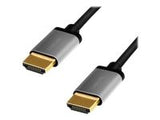 LOGILINK CHA0101 HDMI cable A/M to A/M 4K/60 Hz alu black/grey 2m