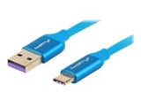 LANBERG CA-USBO-22CU-0005-BL Lanberg cable Premium Quck Charge 3.0 ,USB-C(M)->A(M) 0,5m Blue