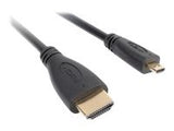 LANBERG HDMI M->HDMI micro M v1.4 cable 1.8m 4K 3D black