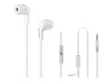 QOLTEC 50801 Qoltec In-ear headphones with microphone | White
