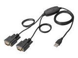 DIGITUS USB 2.0 to RS232x2 Cable 1.5M Chipset FT2232H