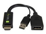 TECHLY HDMI to Displayport Converter Adapter with USB 4K 60Hz